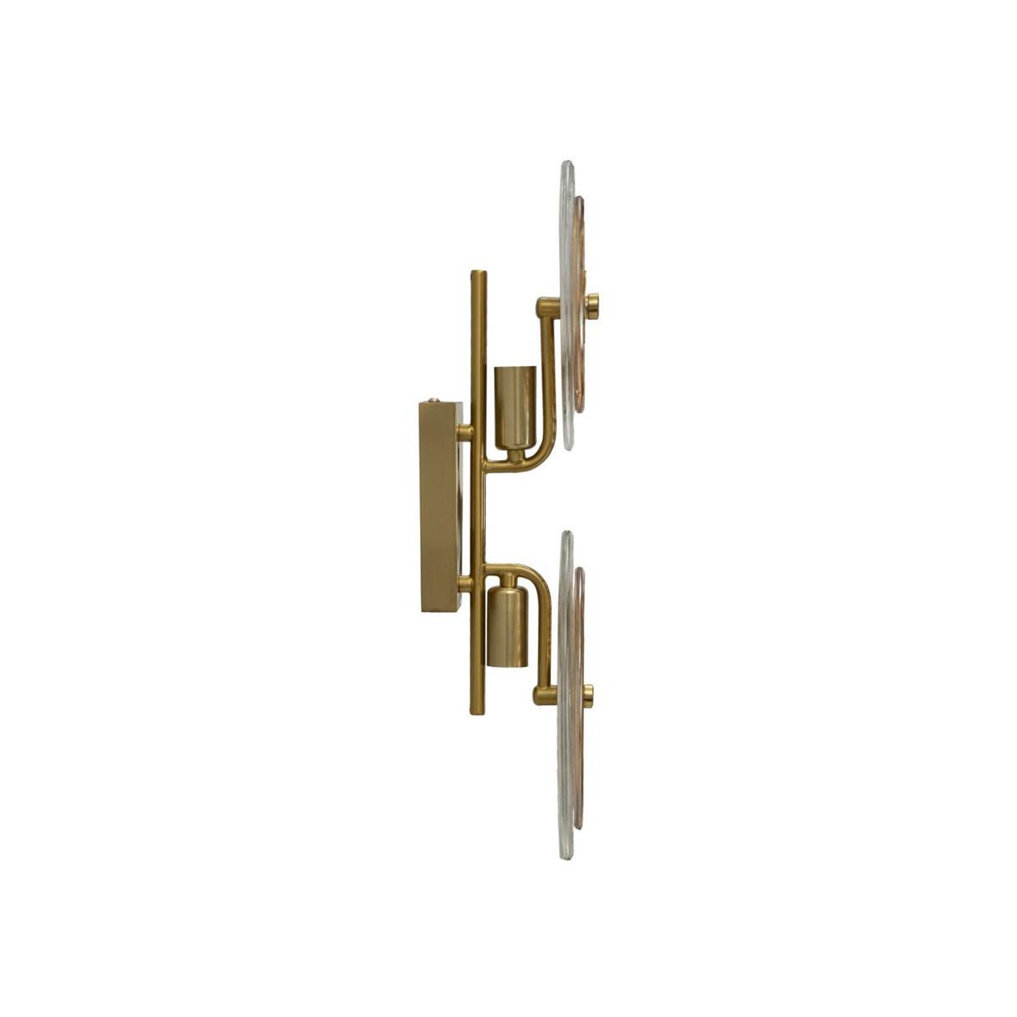 Voir la diapositive 2 : Paris Prix Applique murale design en verre  venice  52cm or