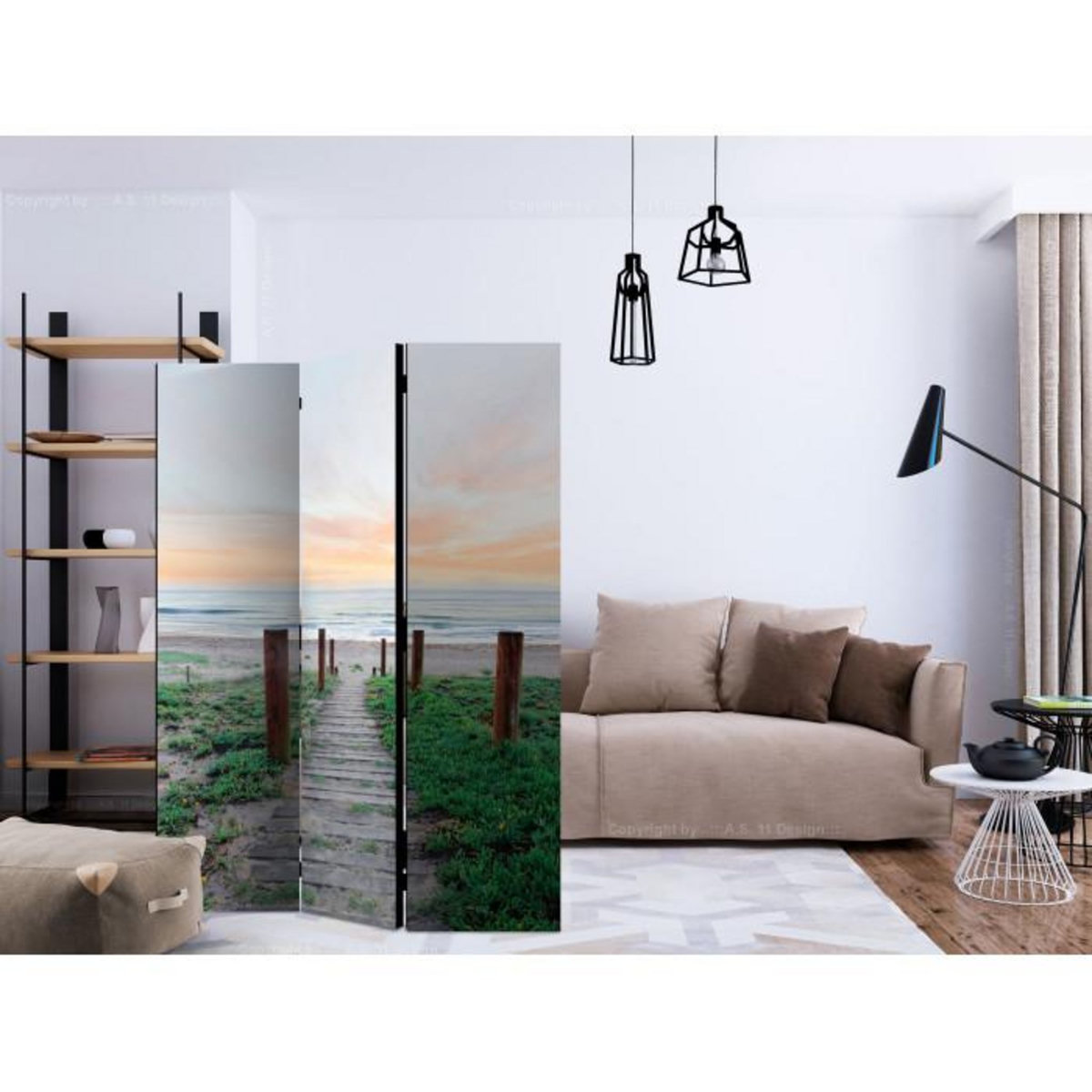 Paris Prix Paravent 3 Volets  Among the Grass  135x172cm