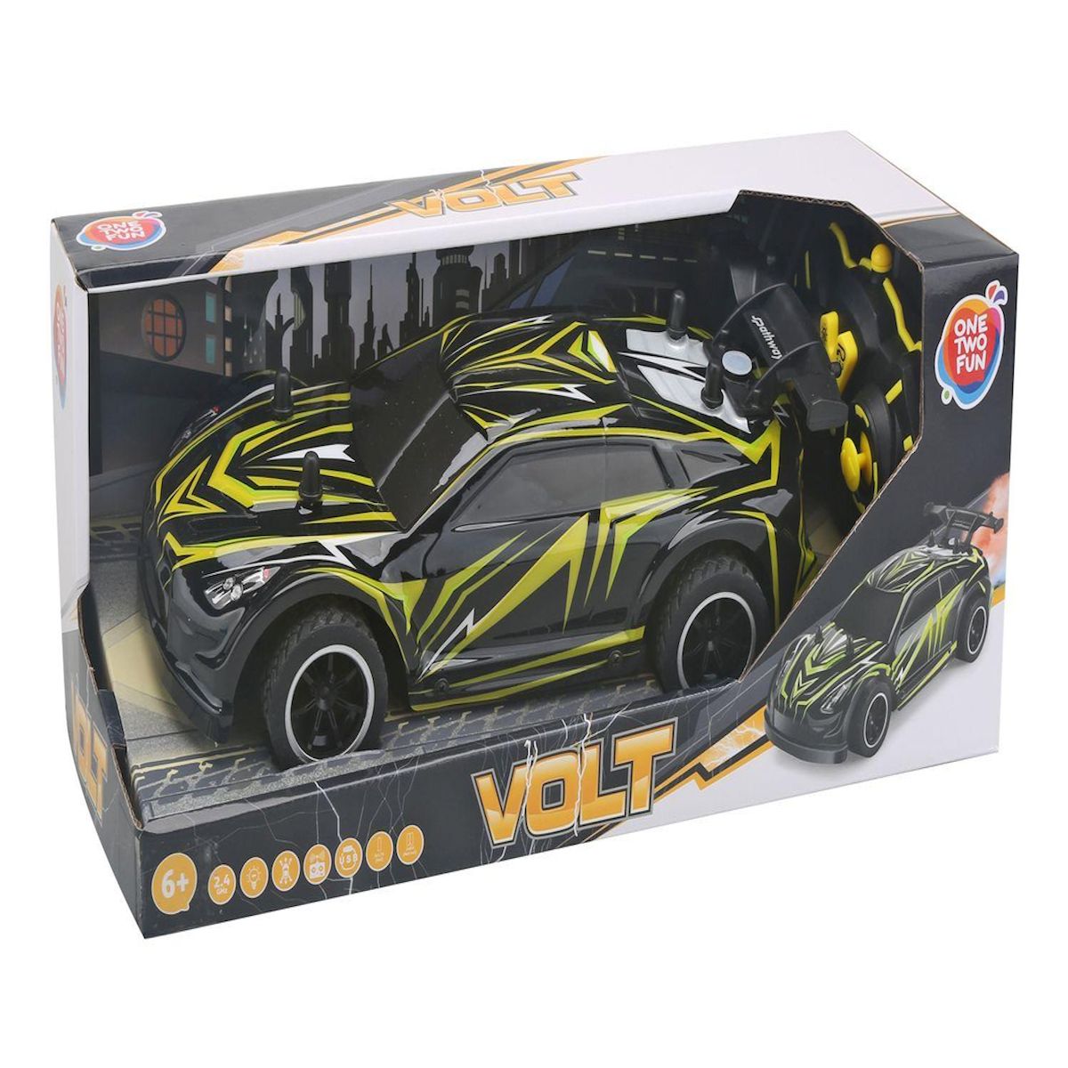 One Two Fun Véhicule radiocommandé Storm électrique jaune