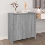VIDAXL Buffet Sonoma gris 70x41x75 cm Bois d ingénierie