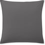 Voir la diapositive 1 : BATON ROUGE Taie d'oreiller 100% percale de coton lavé 80fils/cm² - gris magnet