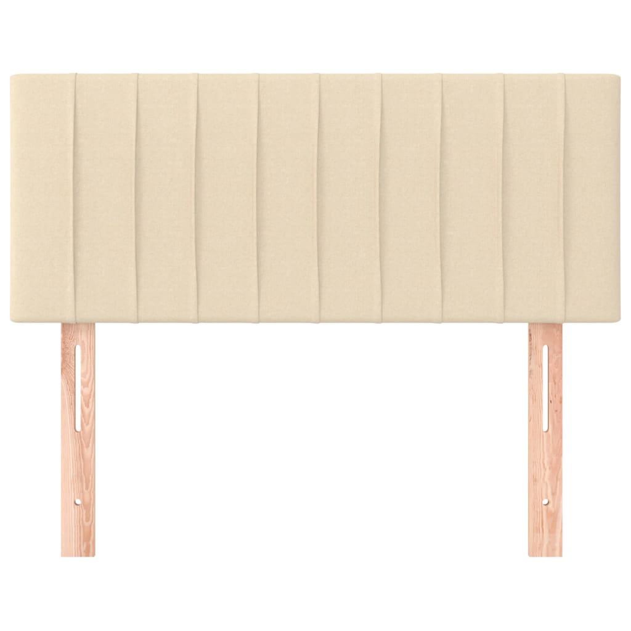 Voir la diapositive 3 : VIDAXL Tete de lit Creme 80x5x78/88 cm Tissu