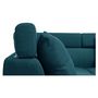 Voir la diapositive 8 : Canapé d'angle droit convertible 5 places tissu pieds bois clair MARIUS 