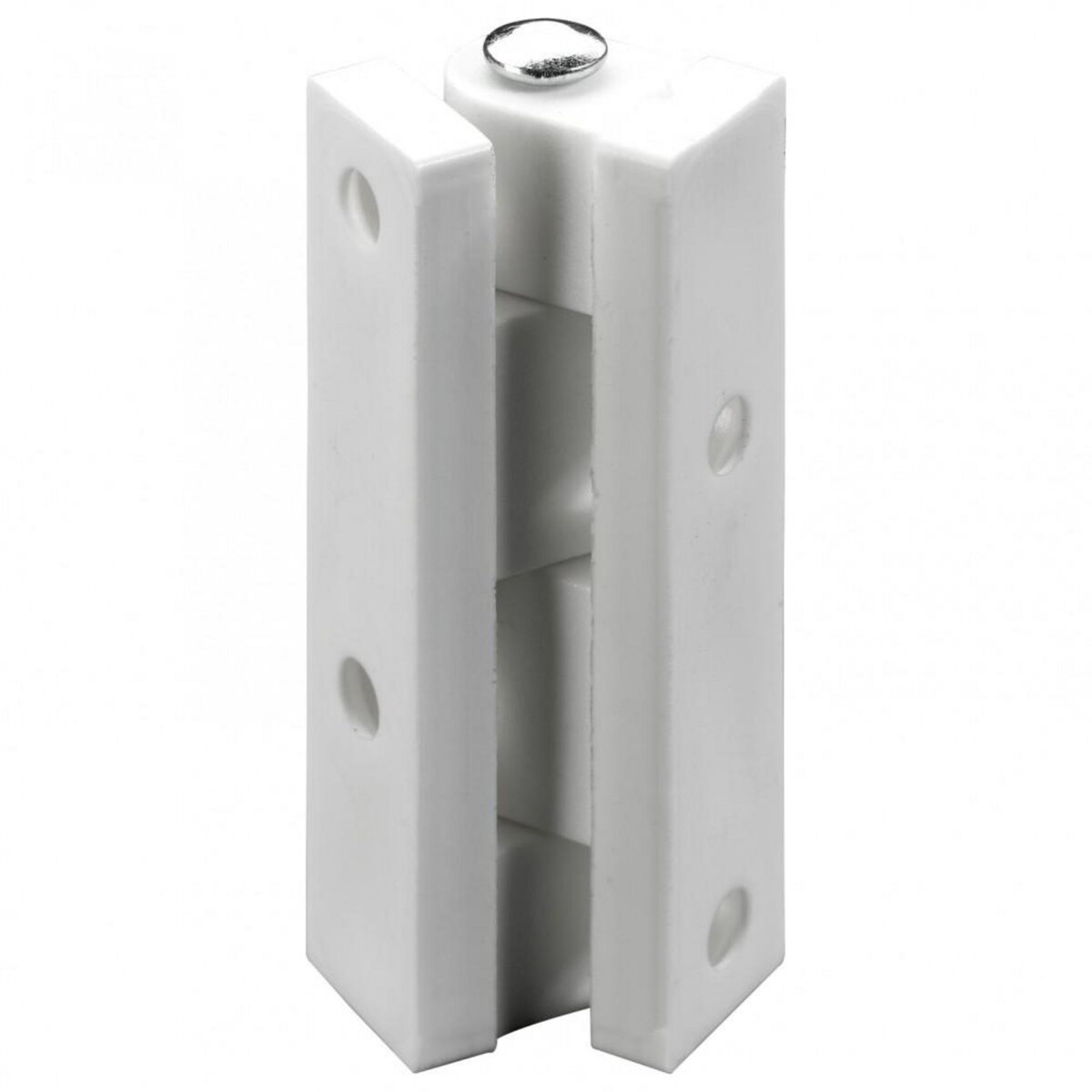 CENTRALE BRICO Lot de 2 charnières universelles nylon pour meuble, L.45 x l.9 mm