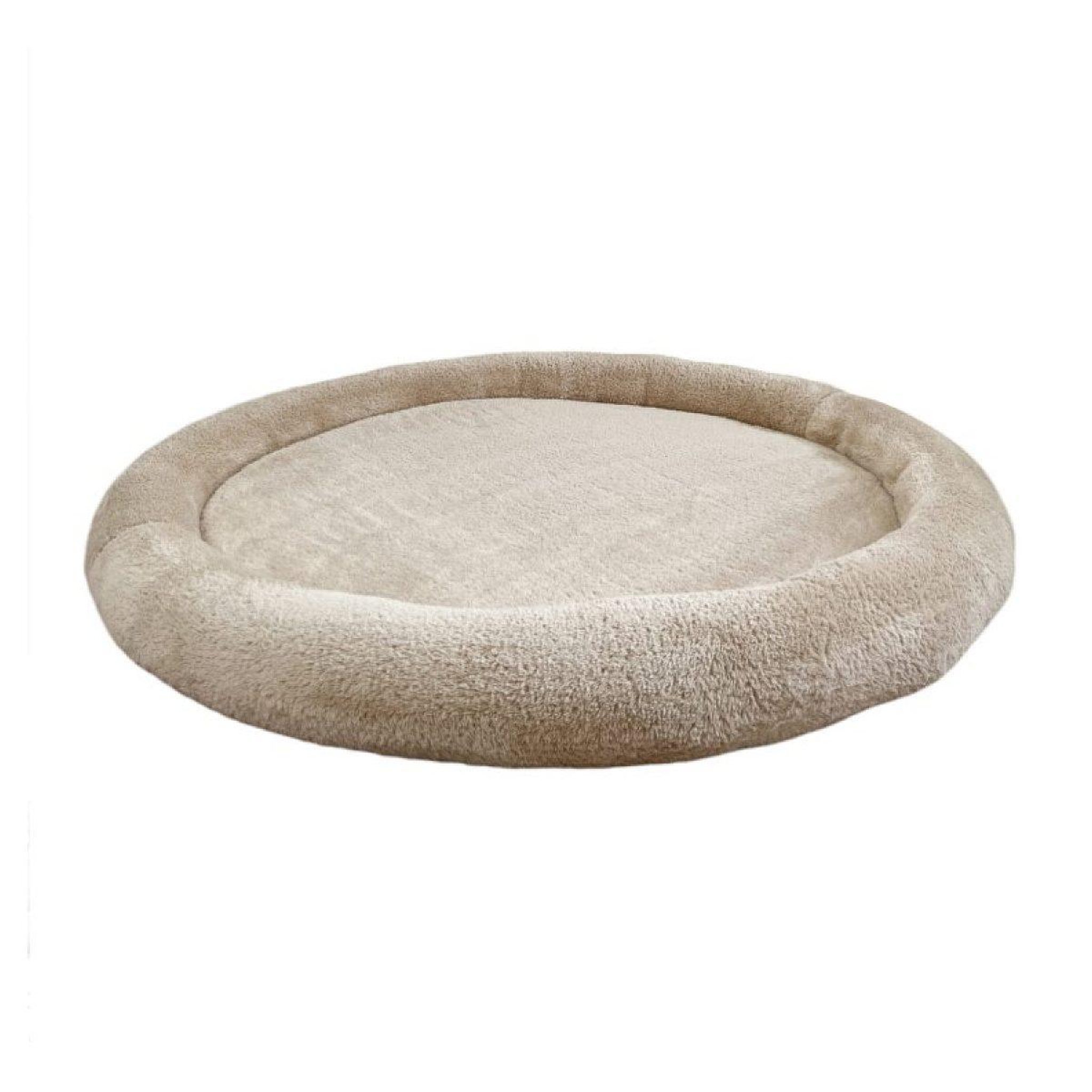 MONIO FOR KIDS Tapis de jeu nid en peluche beige