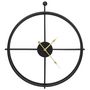 Voir la diapositive 2 : VIDAXL Horloge murale Noir 52 cm Fer