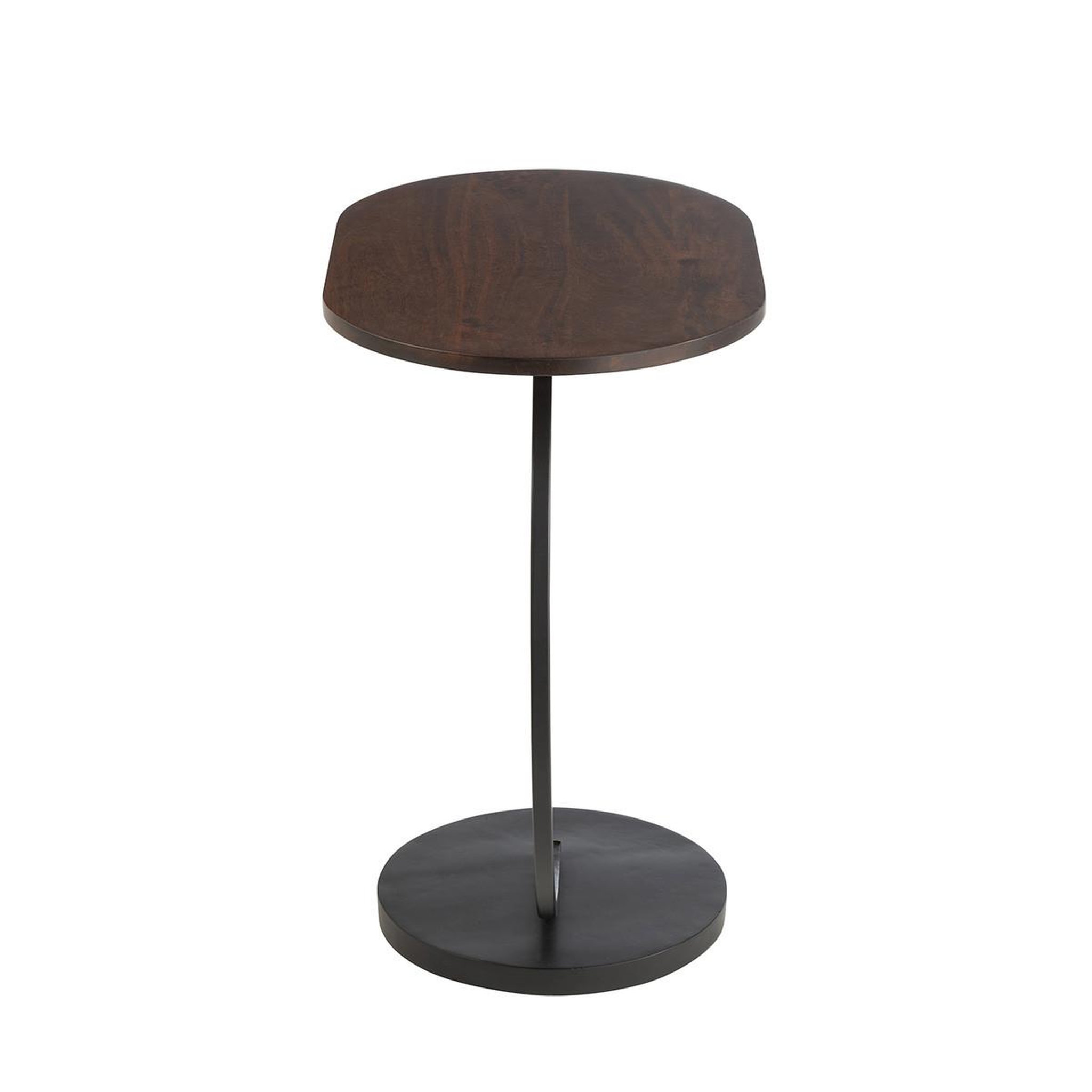 Voir la diapositive 3 : J-LINE Table d'appoint en bois  randy  59cm marron