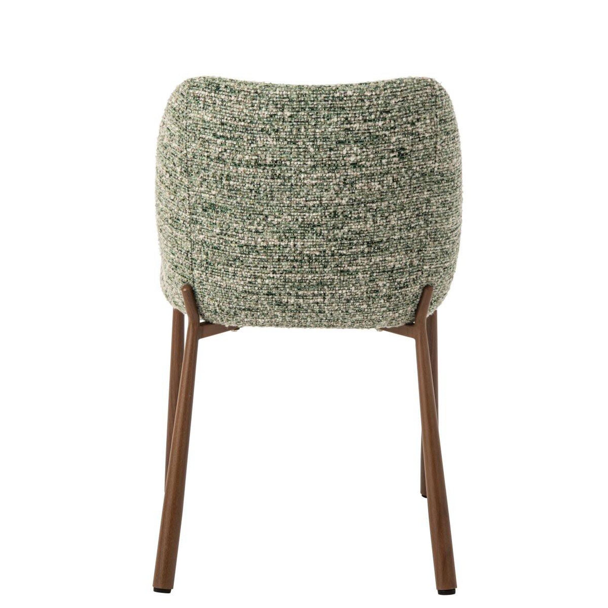 Voir la diapositive 4 : J-LINE Chaise design en tissu  thilde  73cm vert olive