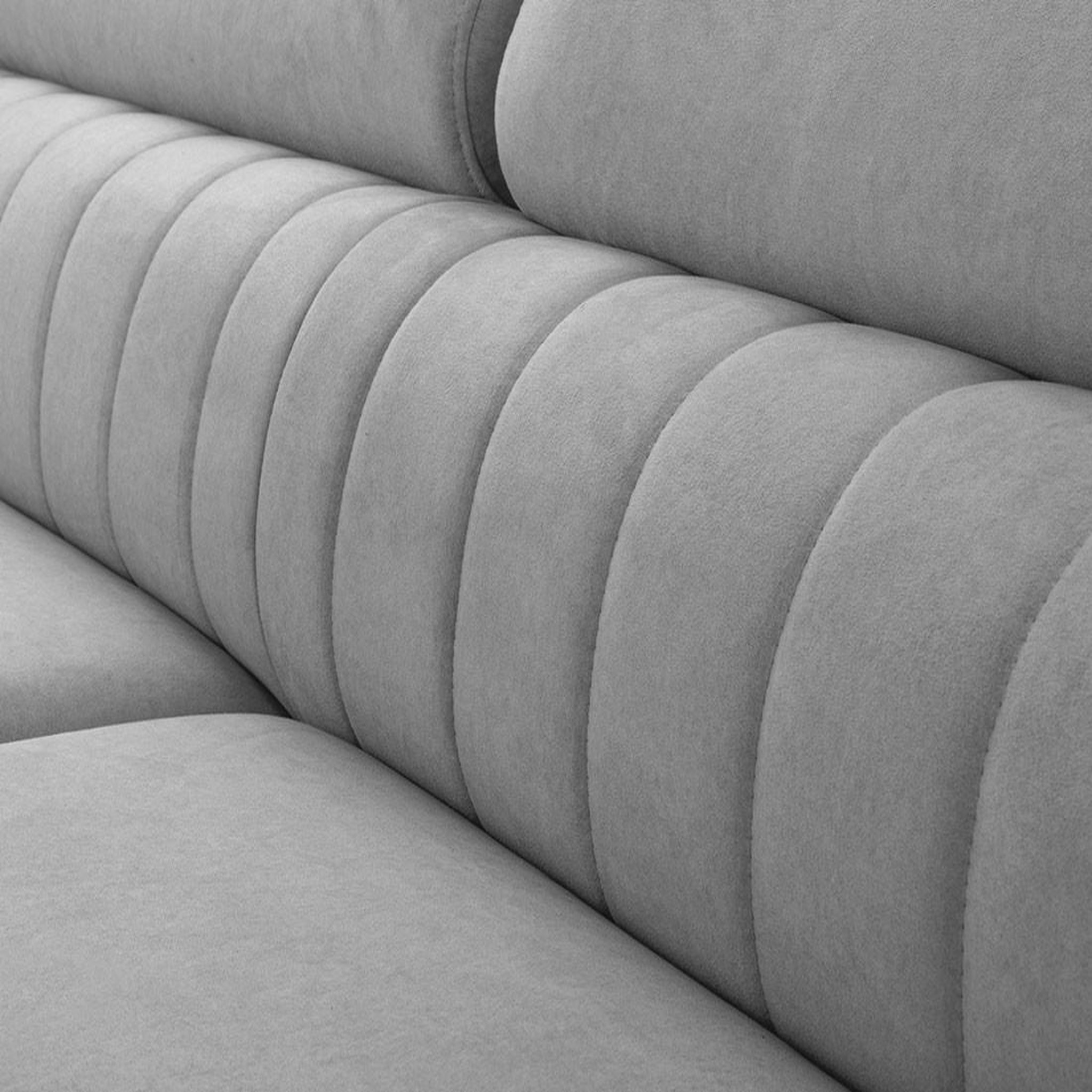 Voir la diapositive 5 : BEST MOBILIER Aneta - canapé d'angle gauche 5 places - convertible avec coffre et têtières - en velours
