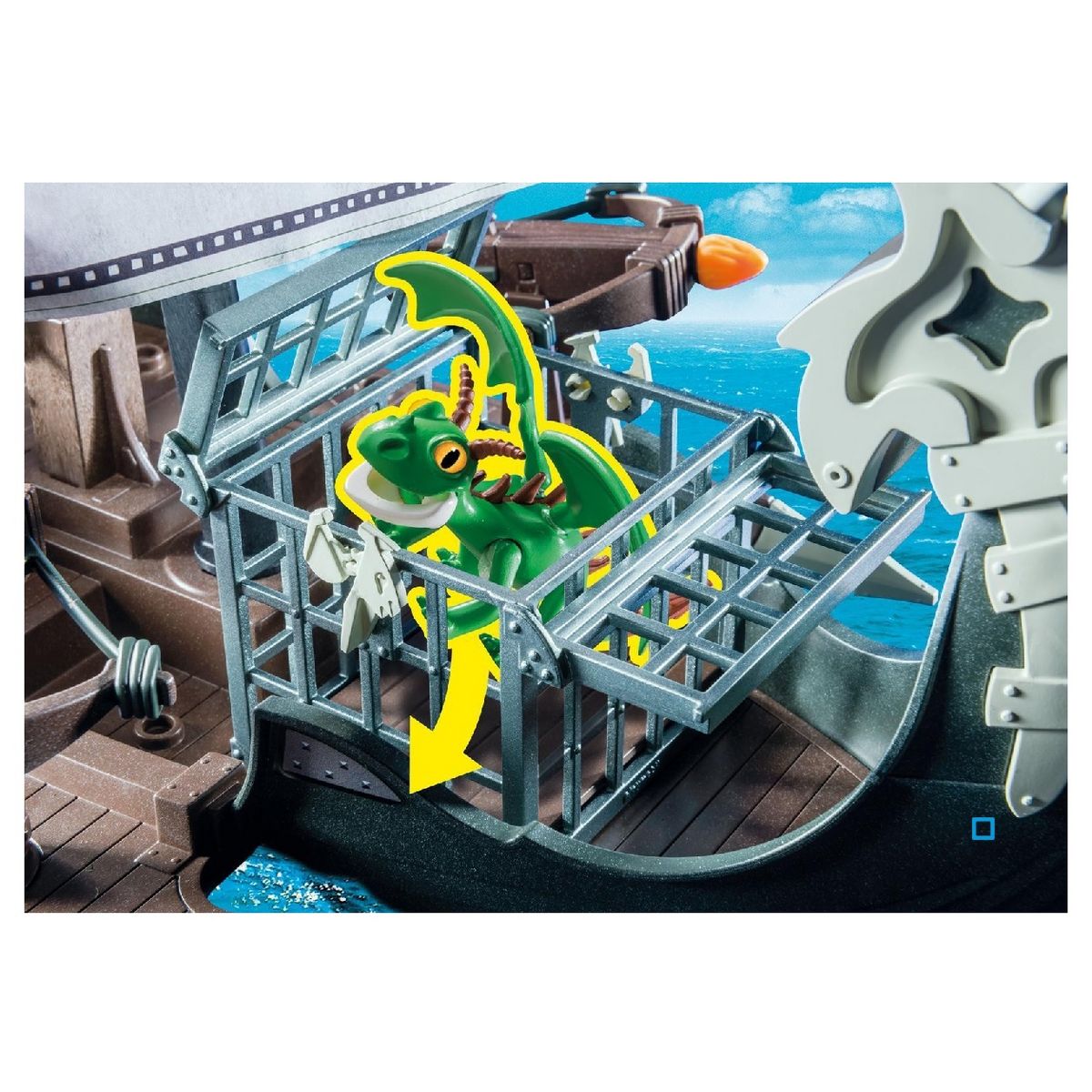 PLAYMOBIL 9244 - Dragons - Drago et vaisseau d'attaque 