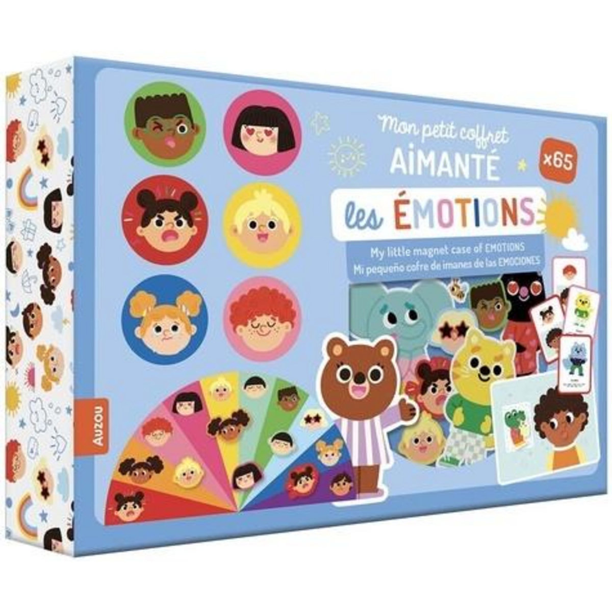 LES EMOTIONS. AVEC 10 CARTES, 2 TABLEAUX MAGNETIQUES ET 65 AIMANTS, Fleury Marine