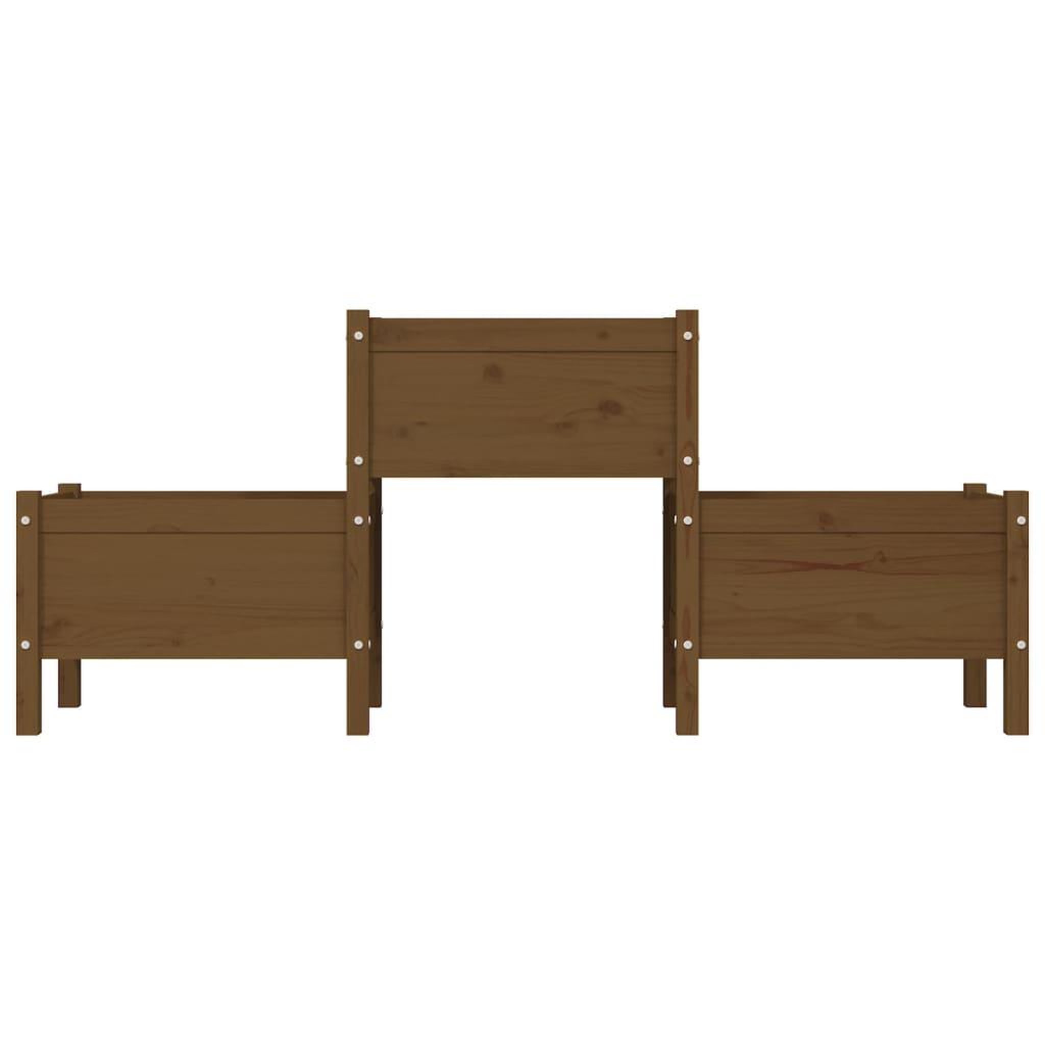 Voir la diapositive 4 : VIDAXL Jardiniere Marron miel 178,5x44x75 cm Bois massif de pin