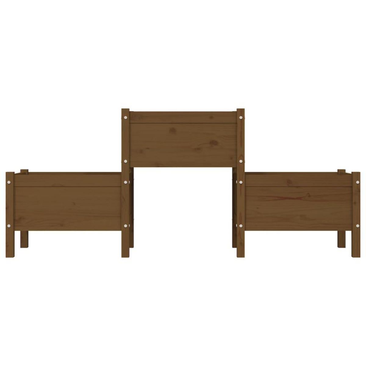 VIDAXL Jardiniere Marron miel 178,5x44x75 cm Bois massif de pin