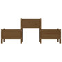 Voir la diapositive 4 : VIDAXL Jardiniere Marron miel 178,5x44x75 cm Bois massif de pin