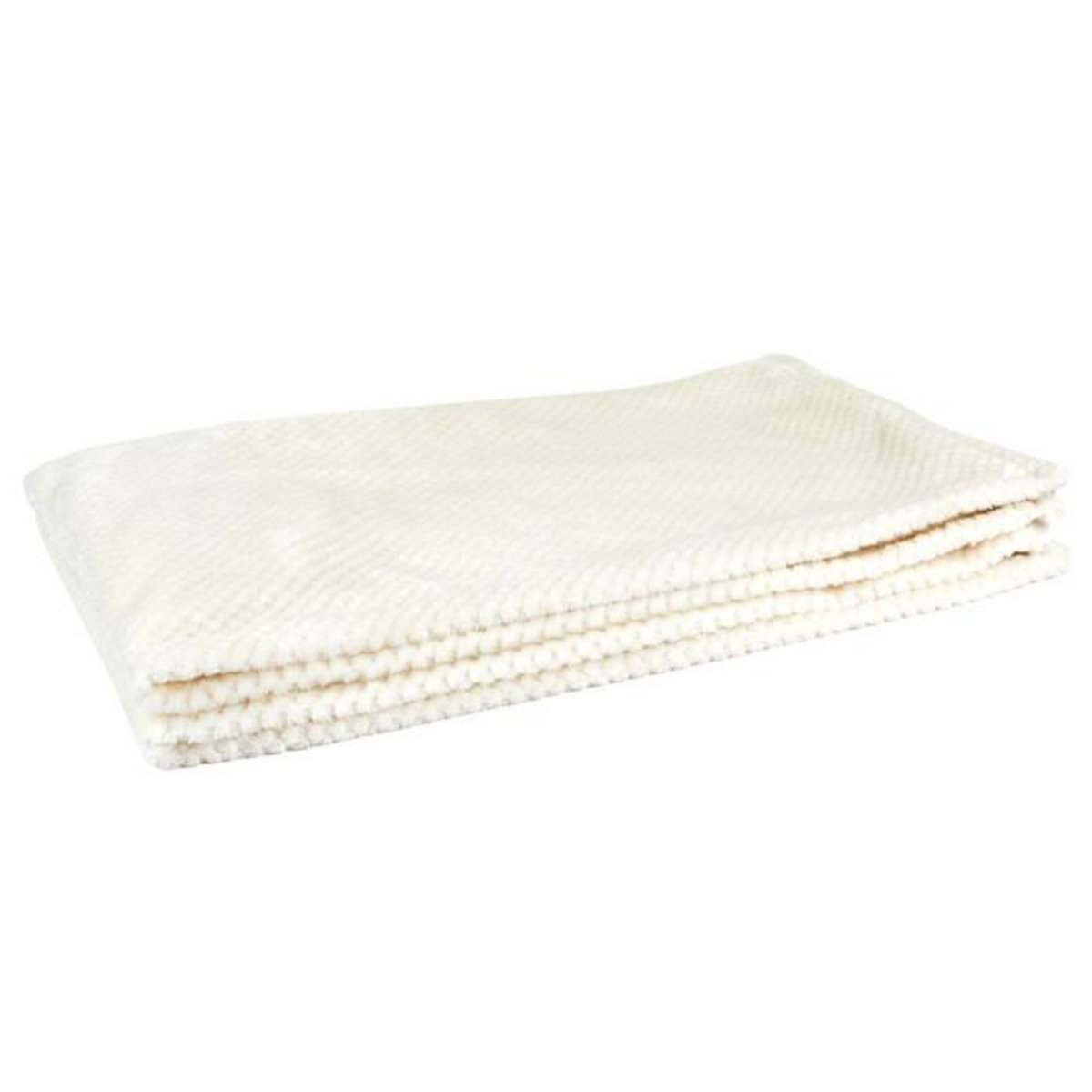 Paris Prix Plaid Nid d'Abeille  Crush  120x150cm Crème