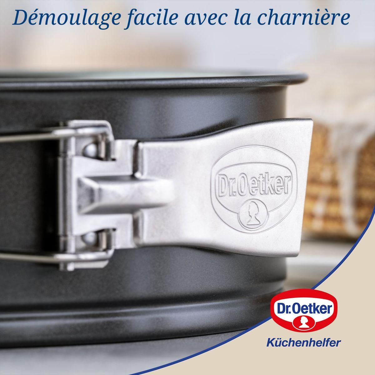 DR.OETKER Ensemble de 2 Moules à manqué à charnière 24 cm Dr.Oetker Tradition