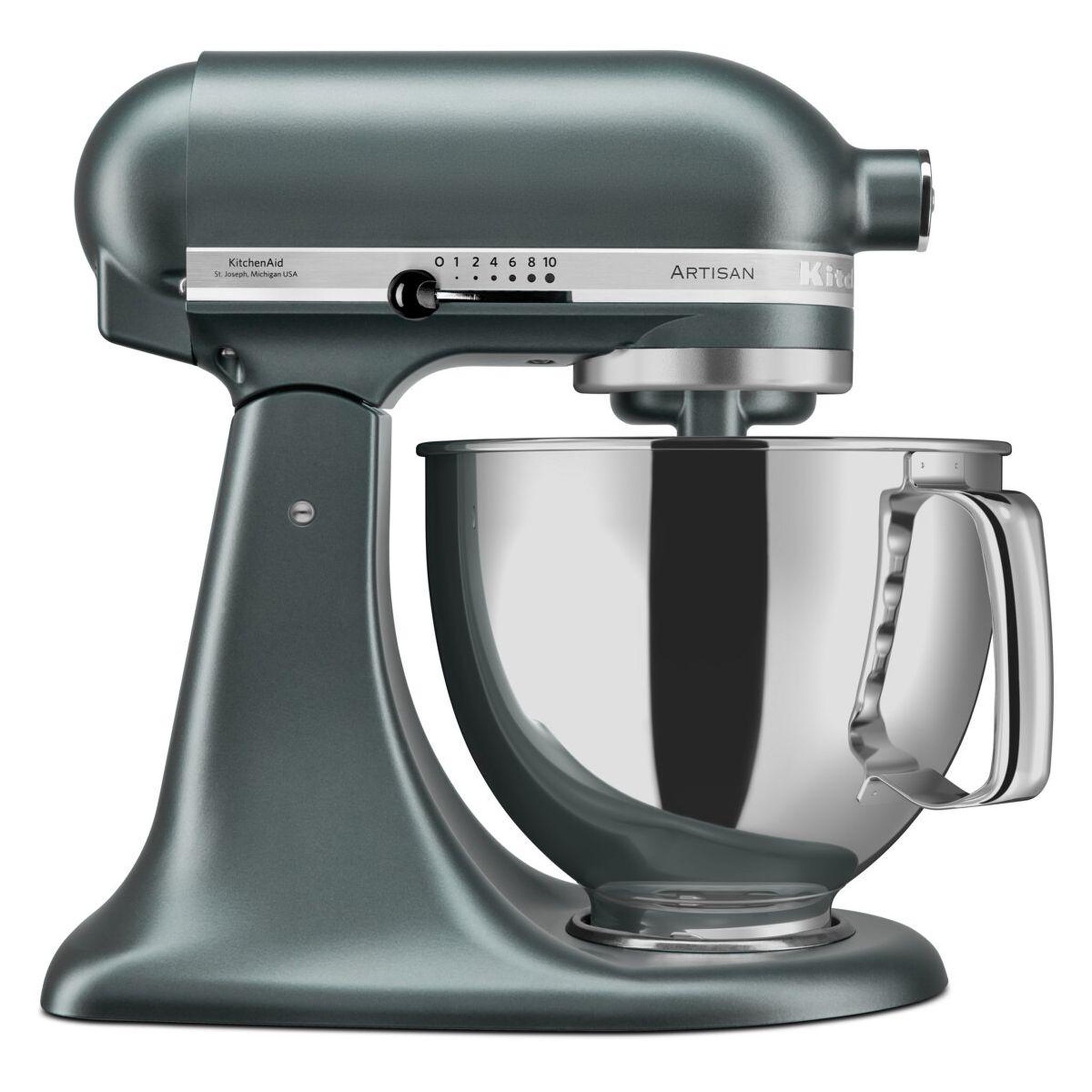 Voir la diapositive 5 : KitchenAid Robot pâtissier 5ksm175psejp genévrier, 4,8 l, bol avec poignée + bol 3 l, batteur souple et couvercle