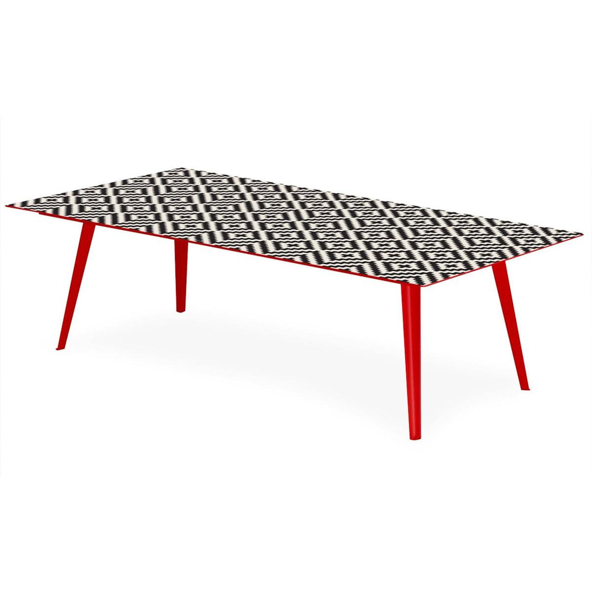 Paris Prix Table Basse 1 Cover  Contraste I  120cm Rouge