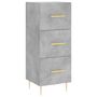 Voir la diapositive 5 : VIDAXL Buffet haut Gris beton 34,5x34x180 cm Bois d'ingenierie