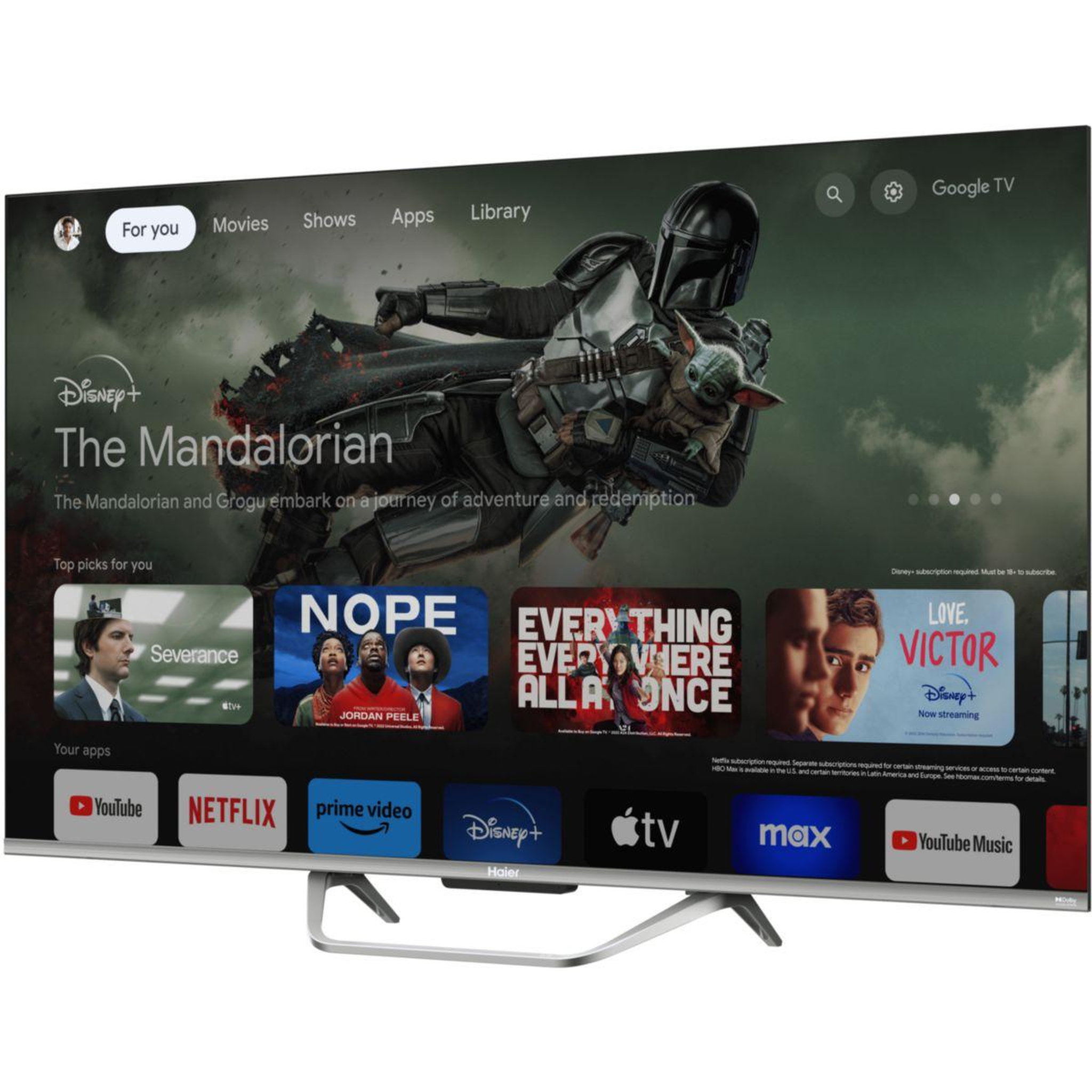 Voir la diapositive 2 : HAIER TV QLED H65Q80FUX