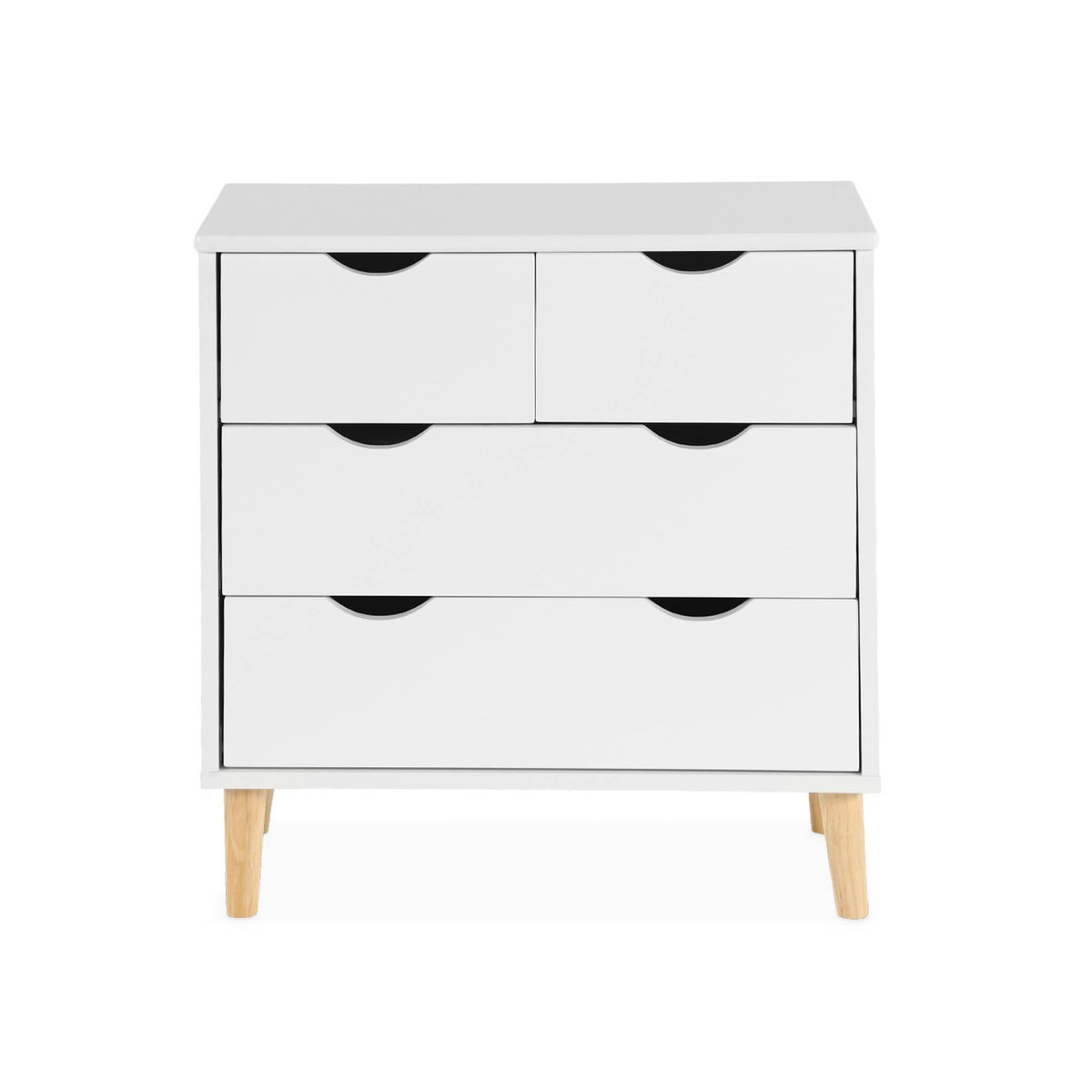SWEEEK Commode pour enfant. 4 tiroirs. pieds en pin