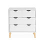 Voir la diapositive 6 : SWEEEK Commode pour enfant. 4 tiroirs. pieds en pin