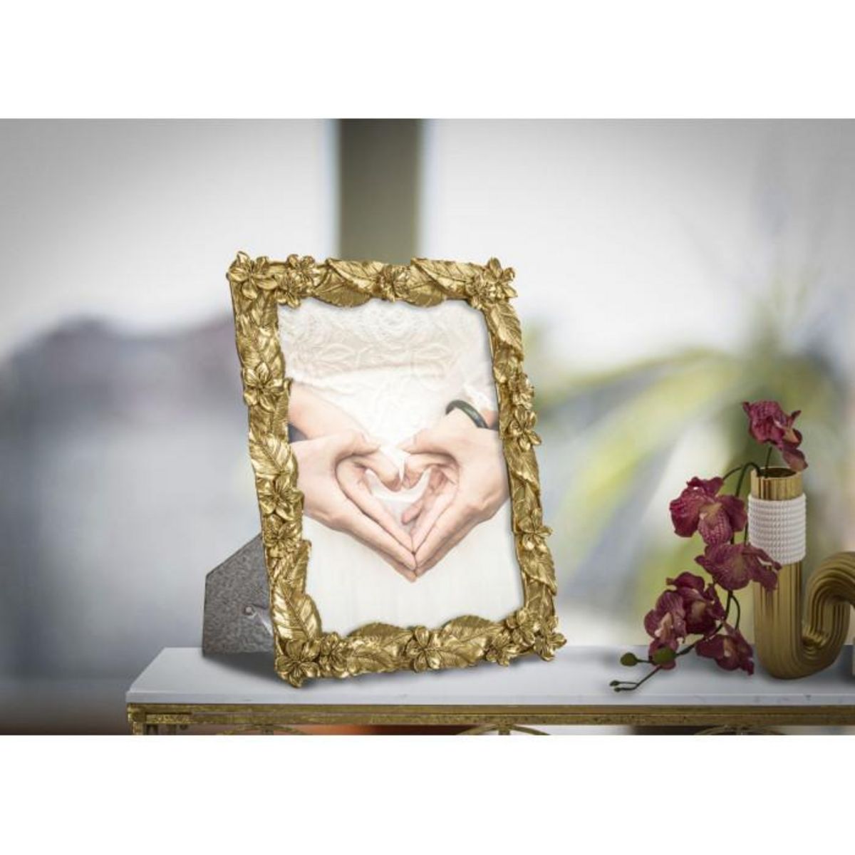 Paris Prix Cadre Photo Déco Feuilles  Leavy  20x25cm Or