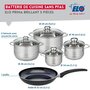 Voir la diapositive 2 : ELO Ensemble de 1 Poêle de cuisson 32 cm et 4 faitouts 14, 16, 20 et 24 cm Elo Prima Brillant