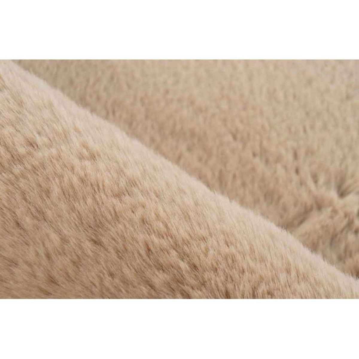Paris Prix Tapis de Bain Doux Antidérapant  Rabbit  Beige