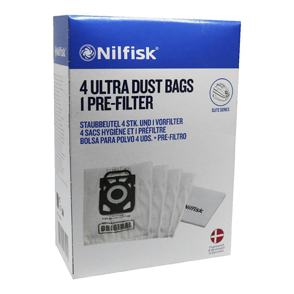 Nilfisk Sac aspirateur Nilfisk sac à poussière blanc