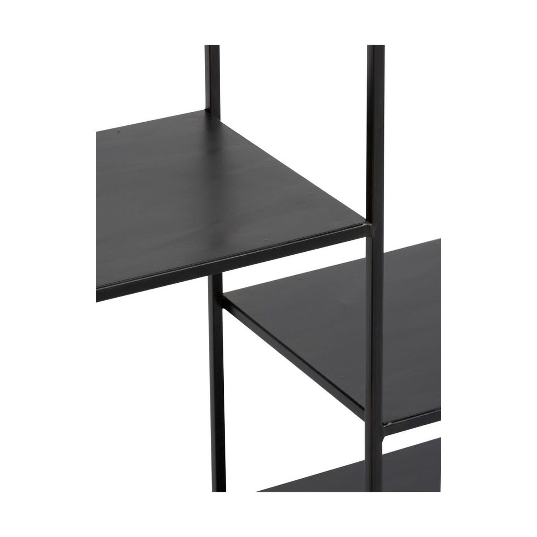Voir la diapositive 5 : J-LINE Étagère rectangulaire en métal  rack  150cm noir
