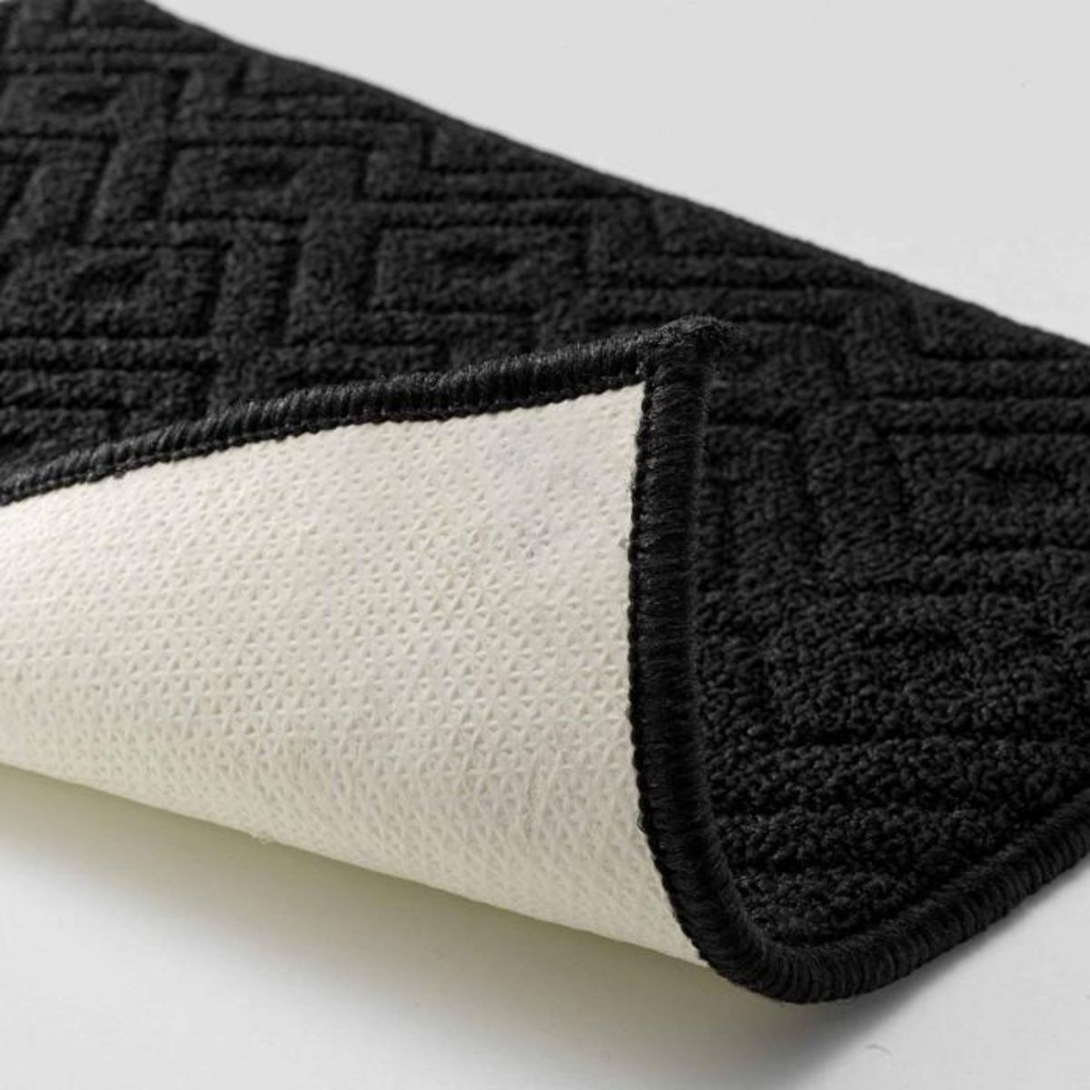 Paris Prix Tapis Multi-Usage Tissé  Losi  50x80cm Noir