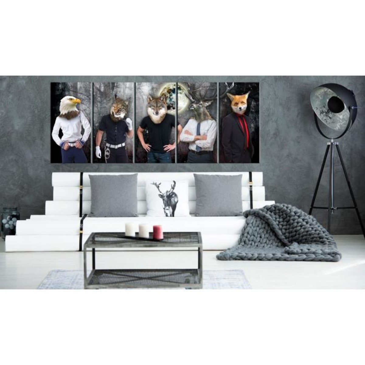 Paris Prix Tableau Imprimé  Animal Faces