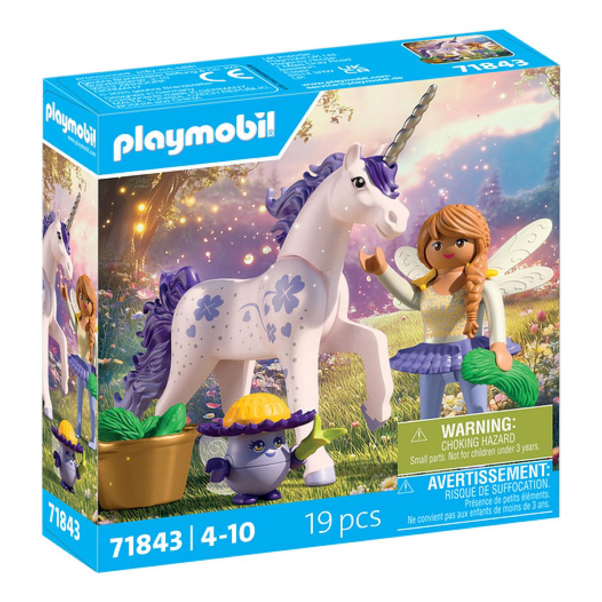 PLAYMOBIL 71843 Licorne Lavande porte-bonheur avec fée