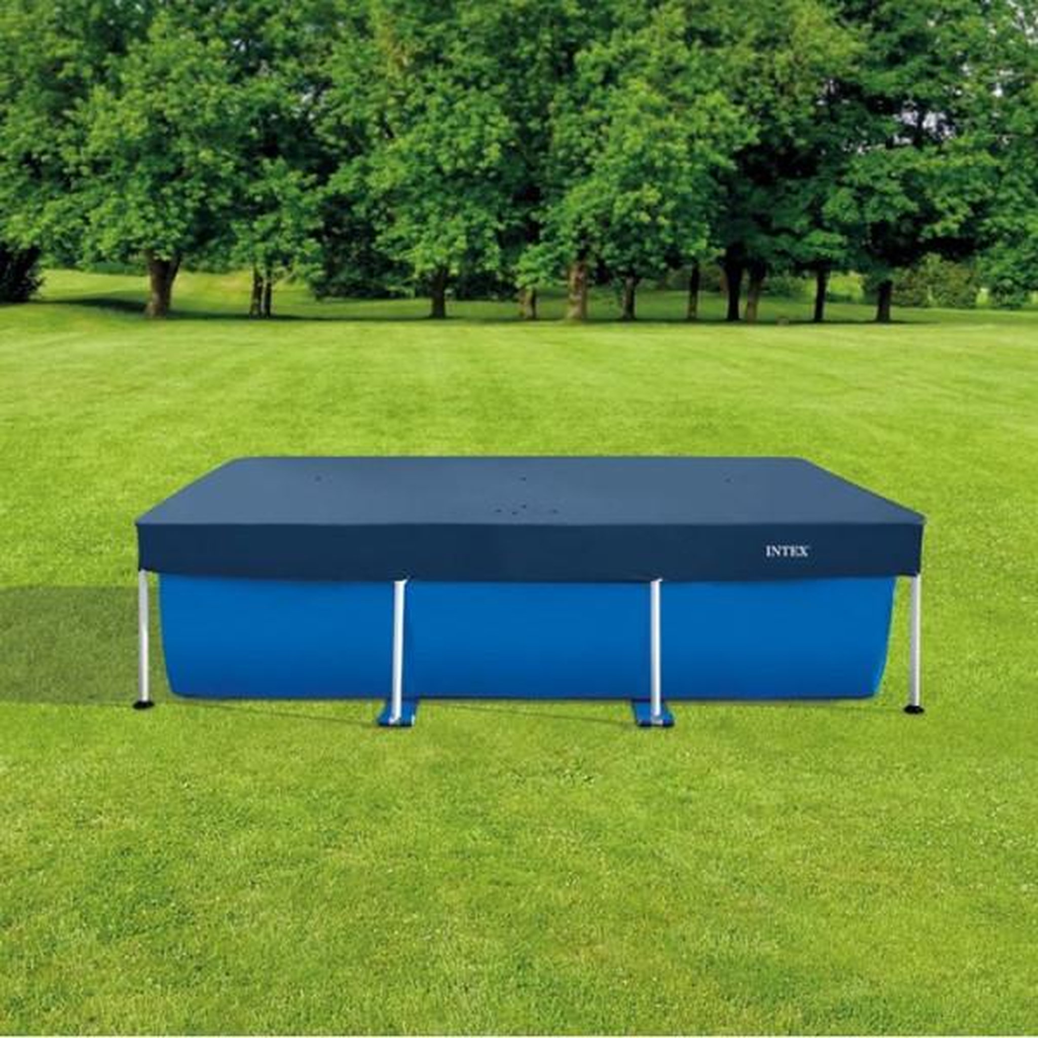 Voir la diapositive 2 : INTEX Bâche de protection pour piscine tubulaire rectangulaire 2,60 x 1,60 m - Intex