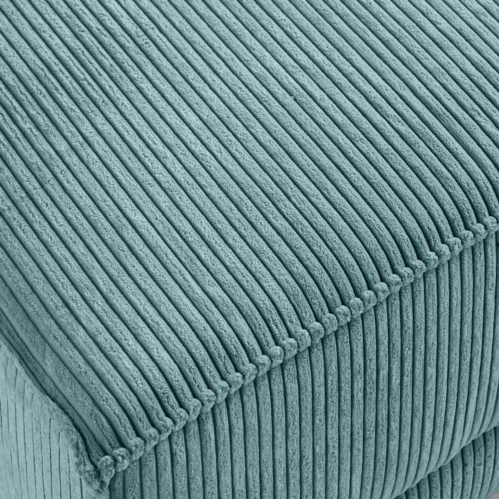 Voir la diapositive 4 : BEST MOBILIER Charlie - pouf - pieds hauts - en velours côtelé
