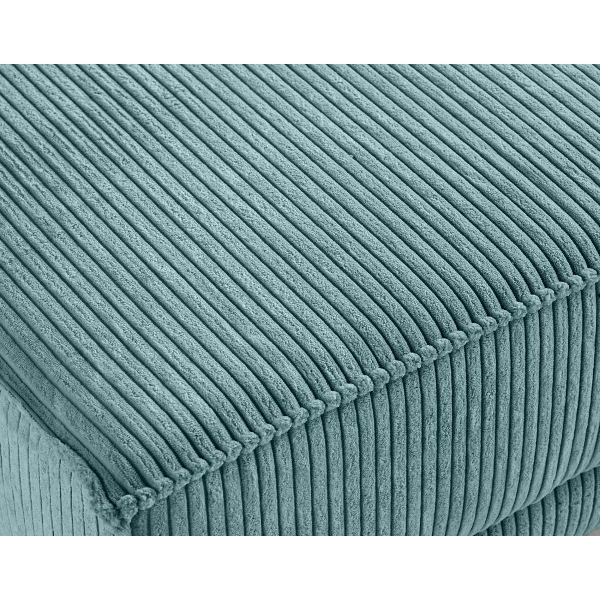 LISA DESIGN Charlie - pouf - pieds hauts - en velours côtelé