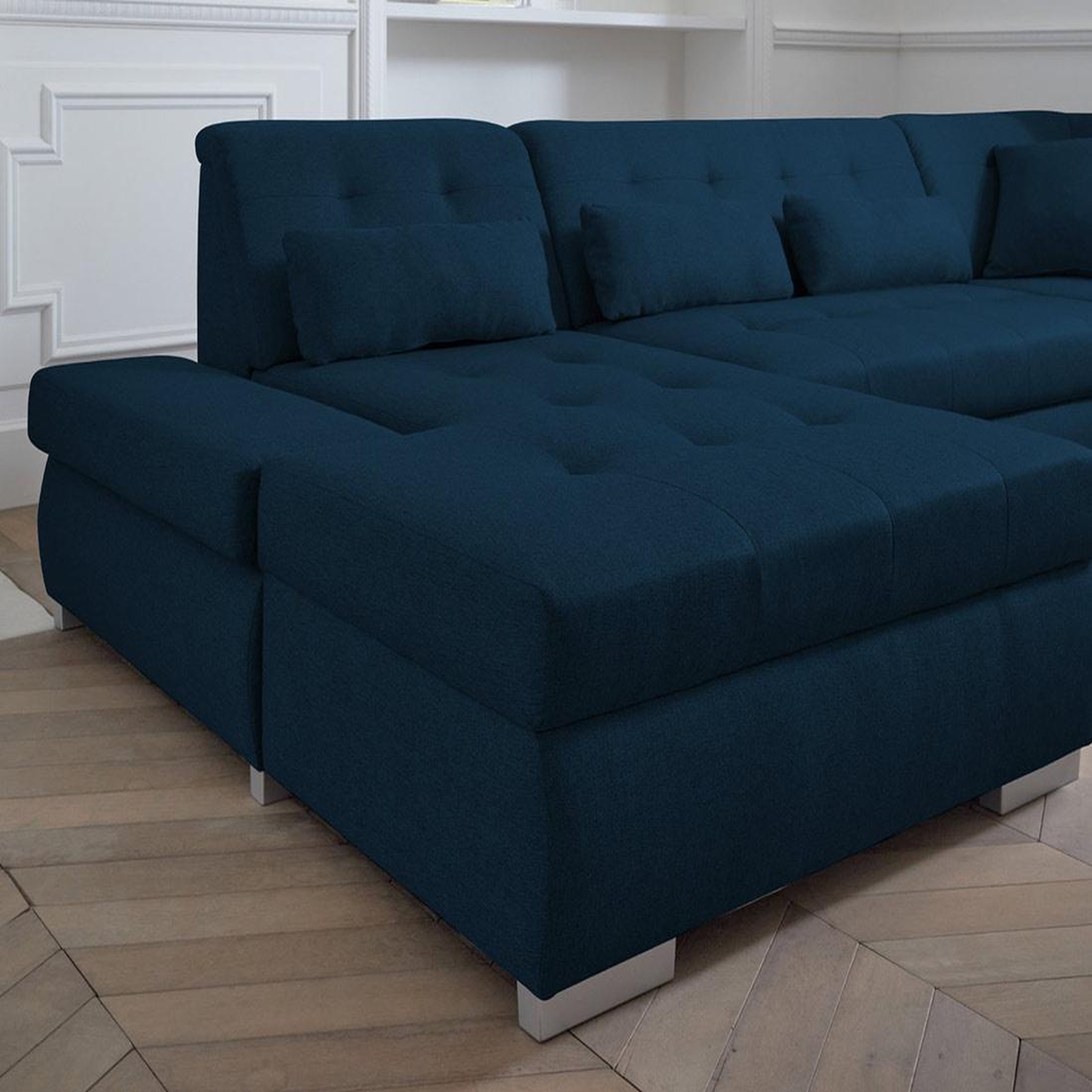 Voir la diapositive 3 : LISA DESIGN Vermont - canapé panoramique d'angle droit - 7 places - xxl