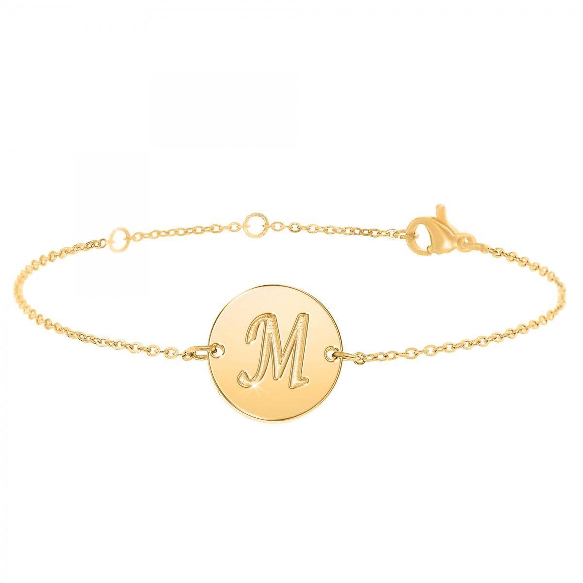 SC BOHEME Bracelet lettre M en acier inoxydable par SC Bohème