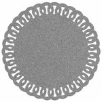 Paris Prix Set de Table Rond à Paillettes  Guirlande  38cm Argent