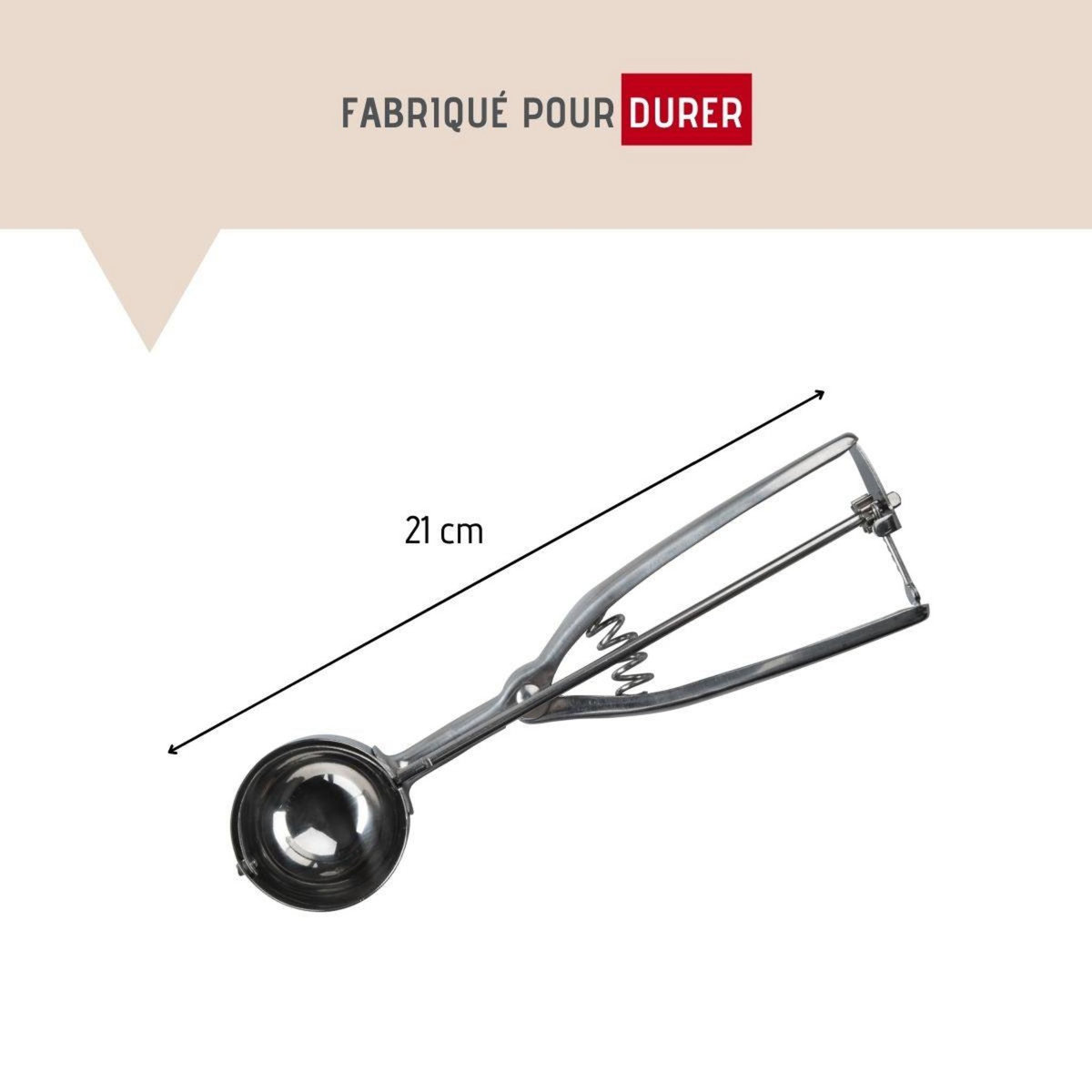 FM PROFESSIONAL Ensemble de 2 Cuillères à glace en inox FM Professional Divers