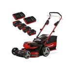 Einhell Tondeuse à gazon sans fil GE-CM 36/47 S HW Li + 4 batteries + 2 chargeurs doubles