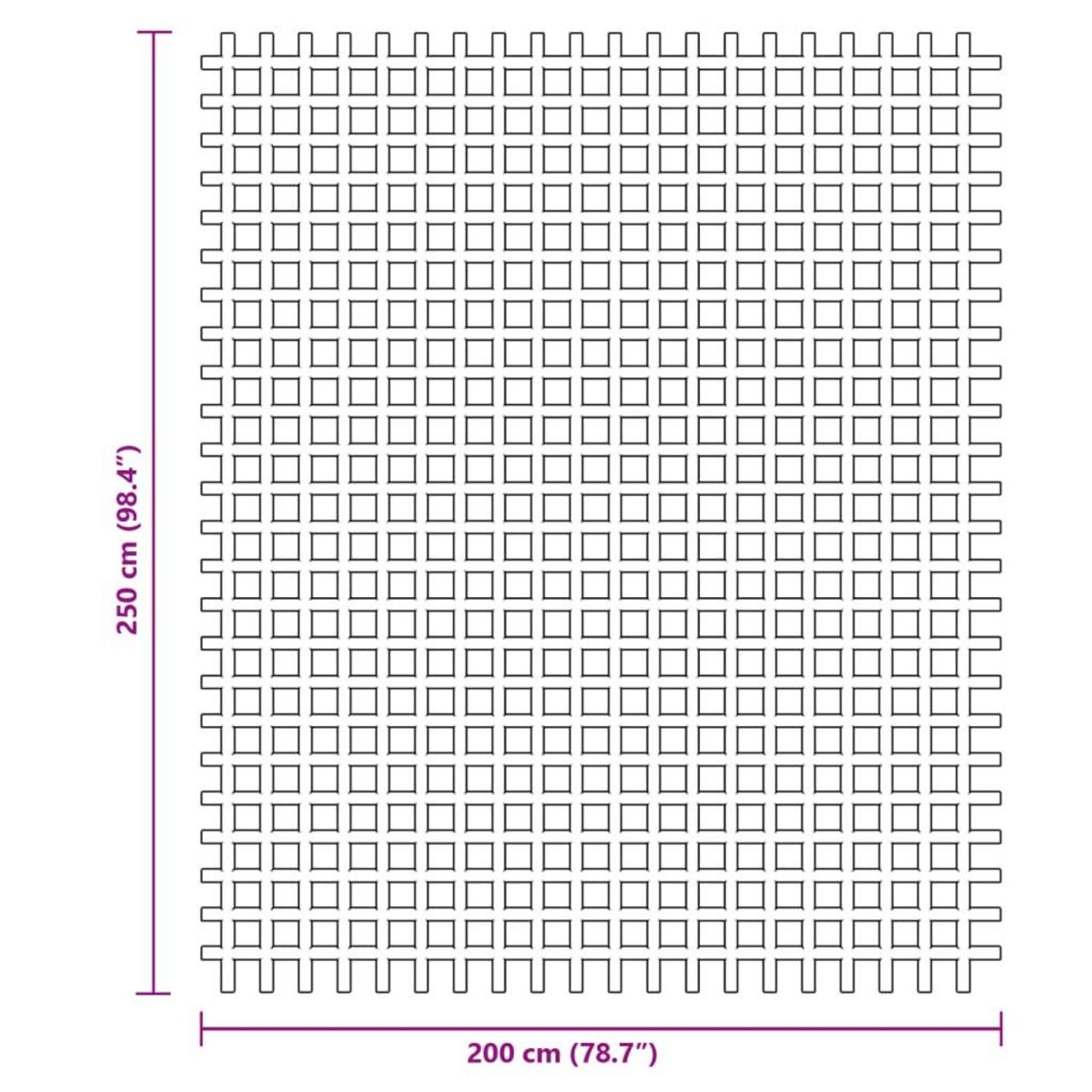 VIDAXL Tapis de tente bleu 2,5x2 m