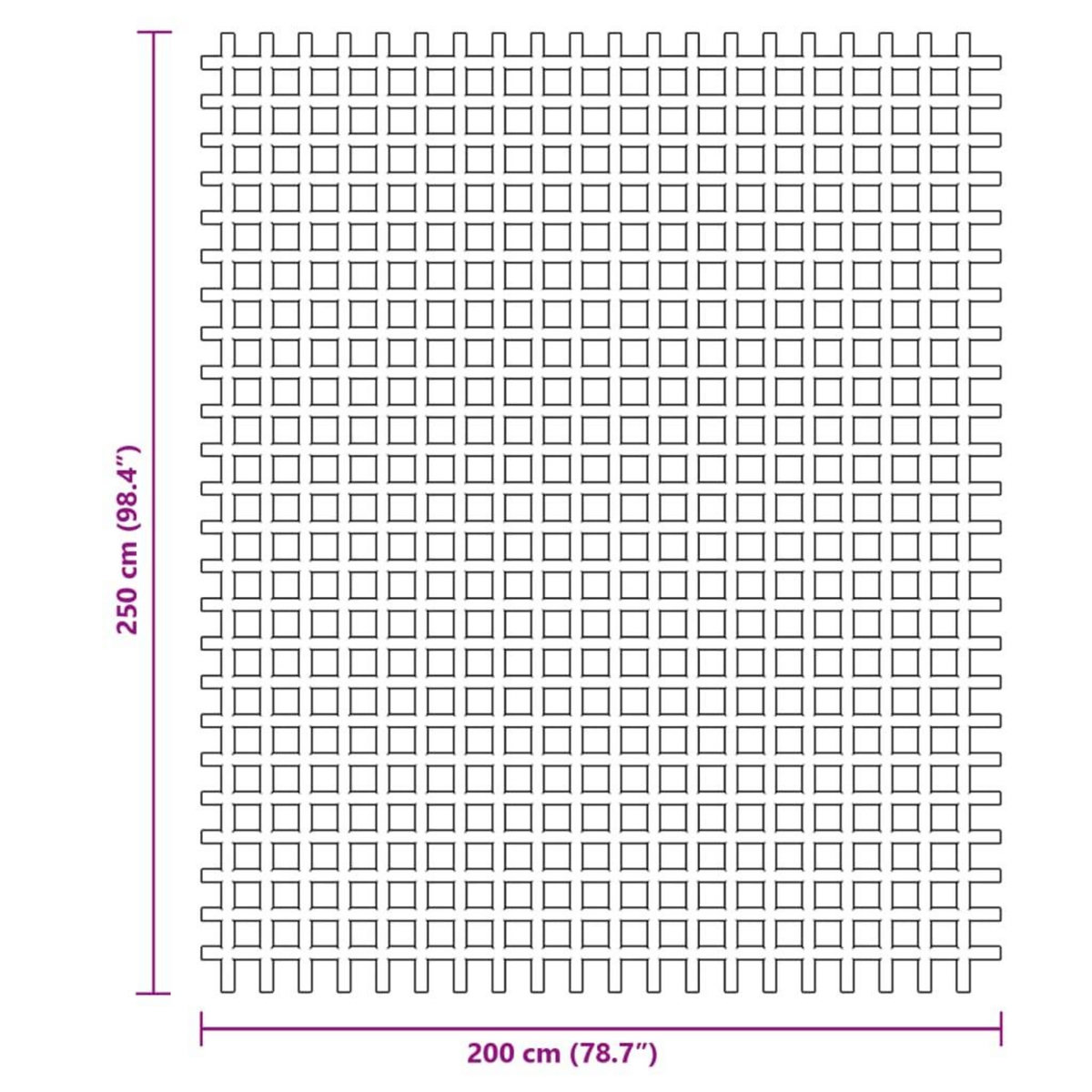 VIDAXL Tapis de tente bleu 2,5x2 m