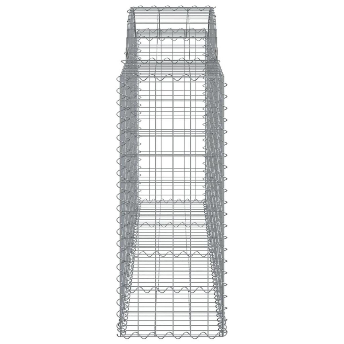 VIDAXL Paniers a gabions arques 7 pcs 200x50x100/120 cm fer galvanise