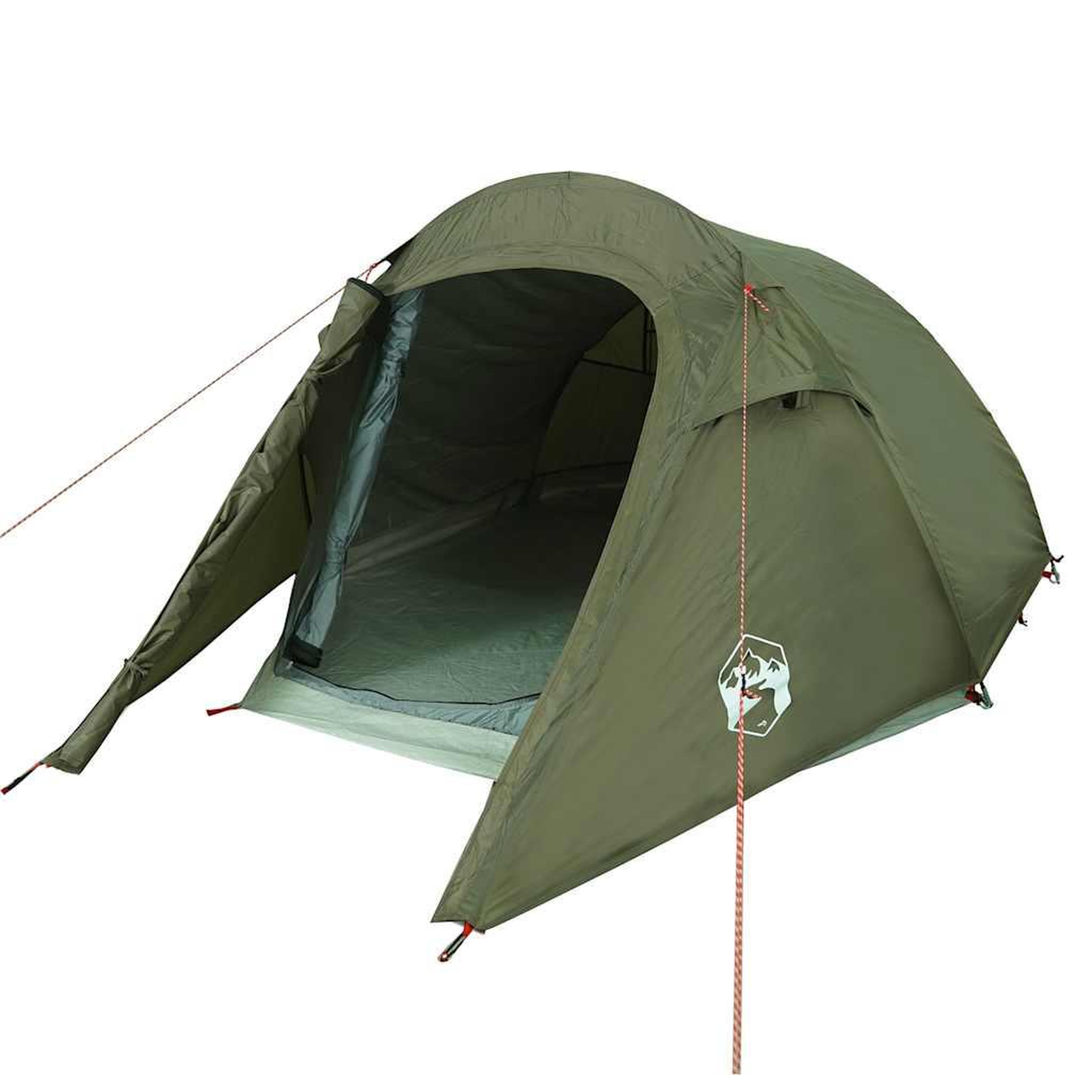 Voir la diapositive 4 : VIDAXL Tente de camping tunnel 3 personnes vert olive impermeable