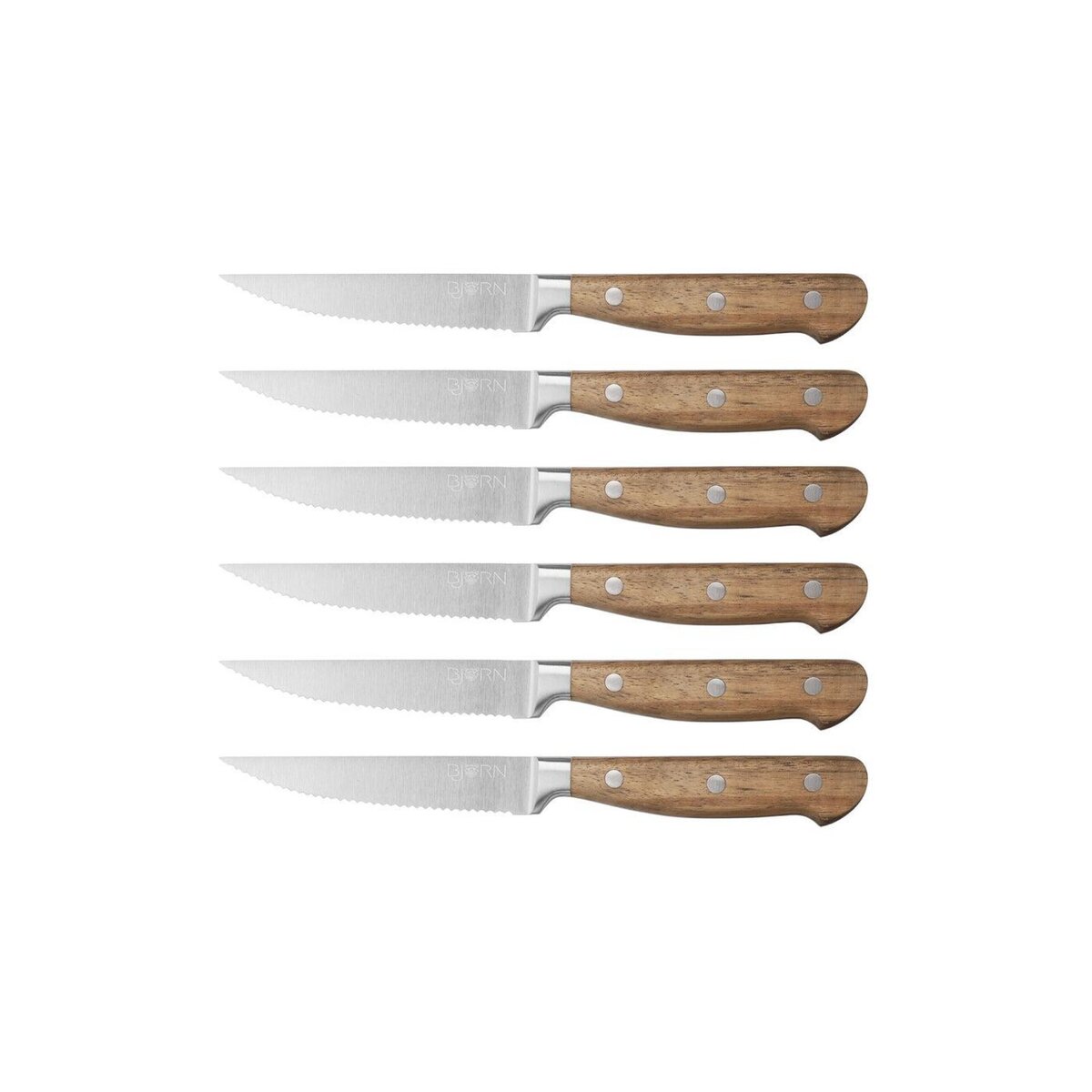BJORN Couteaux à steak JAKOB - 6 pièces