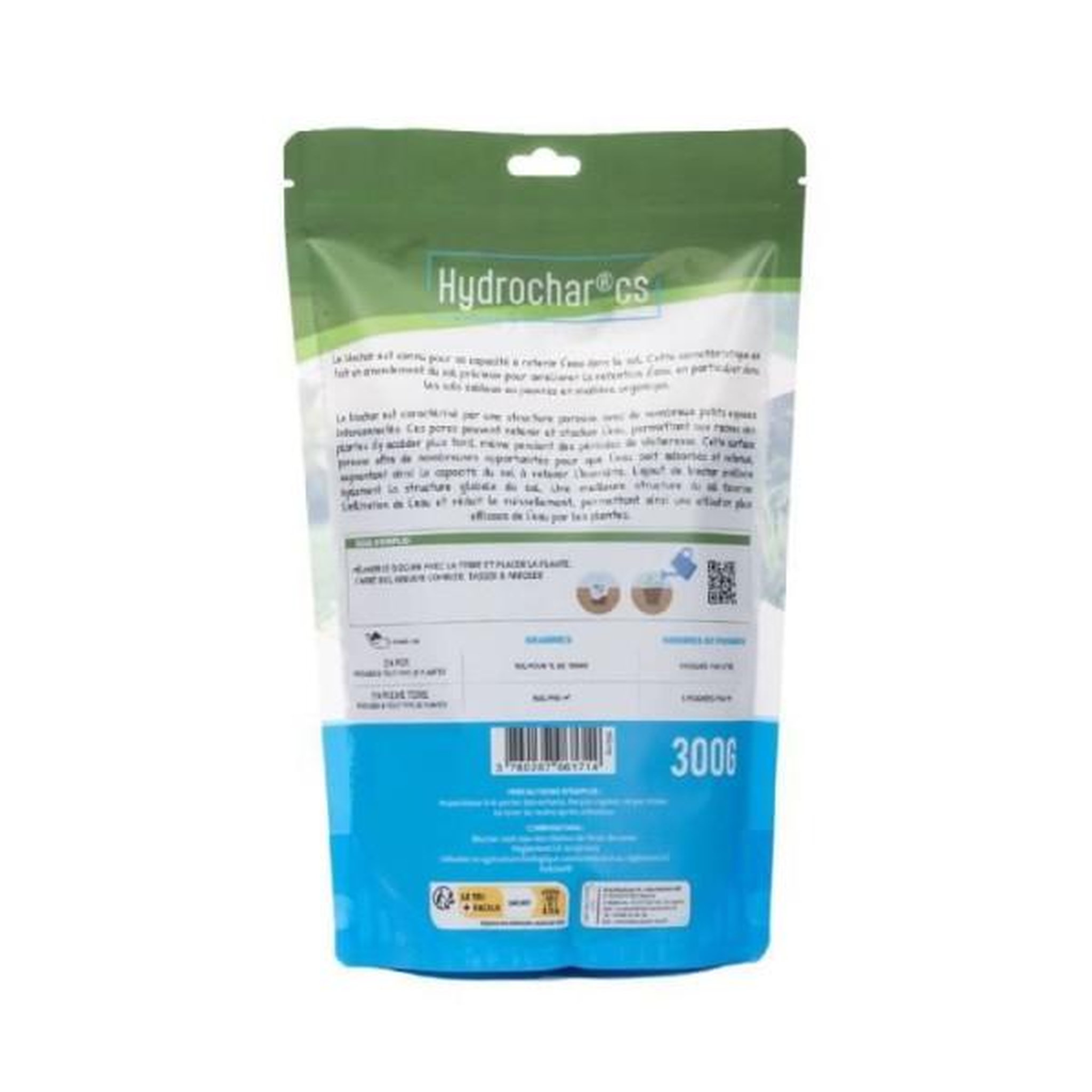Voir la diapositive 2 : TERRA NOSTRA Rétenteur d'eau Hydrochar CS - TERRA NOSTRA - 162334 - Economie d'eau pour plantes - Sachet 300g