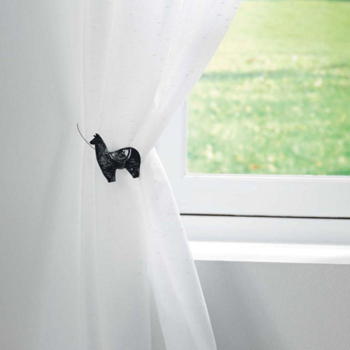 Paris Prix Embrasse de Rideau Aimantée  Yzma  30cm Noir