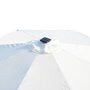 OUTSUNNY Parasol octogonal inclinable Ø 2,7 x 2,4 m lumineux solaire 24 LED polyester haute densité 180 g/m² crème